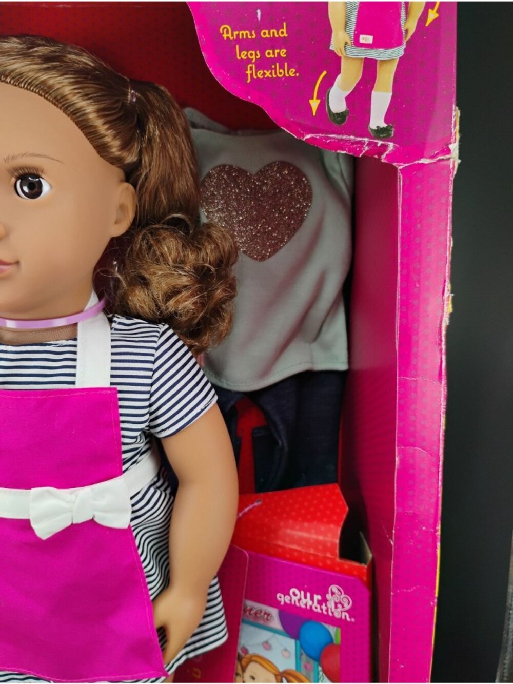 Our Generation Posable 18-Inch Doll Isa With Diner Play Accessories - Picture 6 of 11